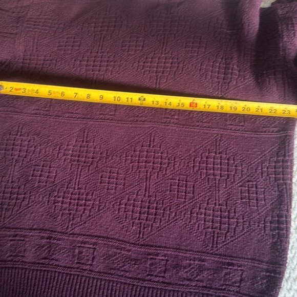 Tip Top Tailor Purple Sweater Size Medium - Picture 9 of 9